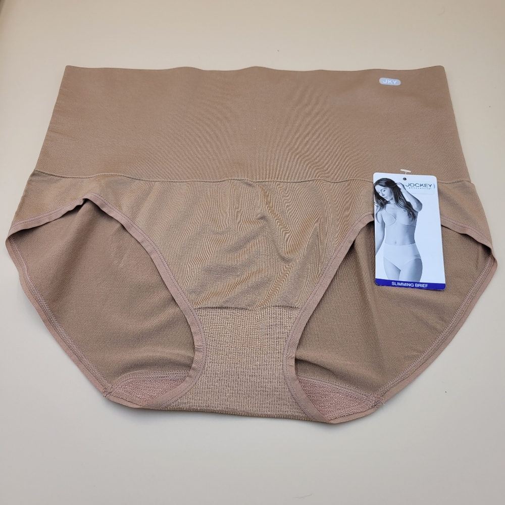 Jockey Slimming Brief in Tan